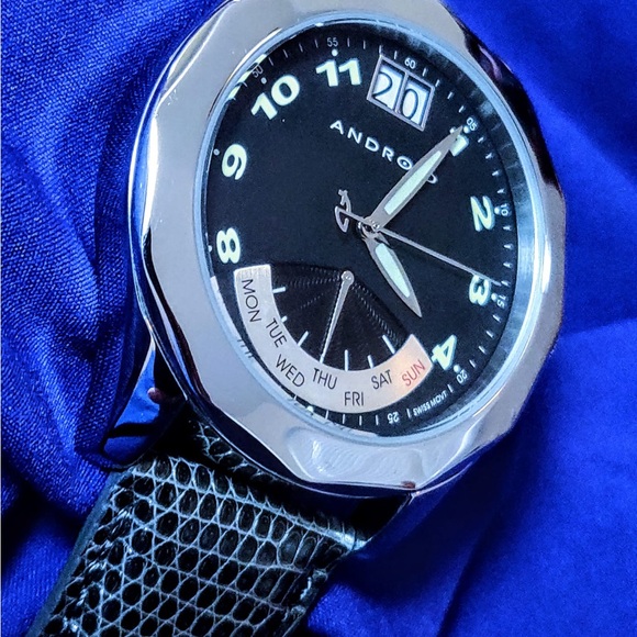 Android AD346 Big Date Retrogate Swiss Movt Men's Watch 44mm - Picture 2 of 10